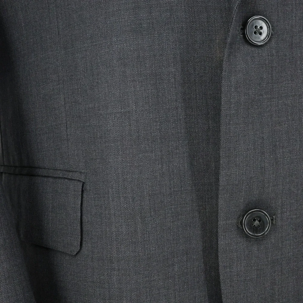Jos A Bank Sport Coat Mens 40L Gray Wool Silk Tweed Lined Blazer Jacket Preppy